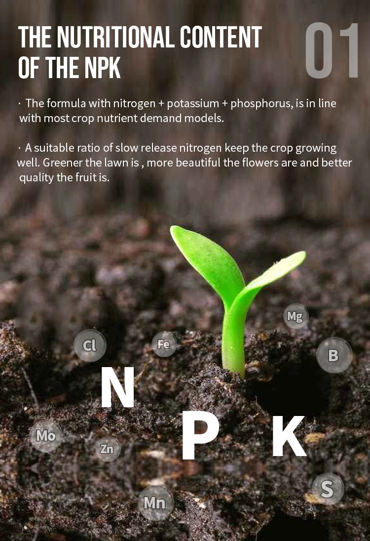 UF/Mu Slow Release NPK Fertilizer Contain Trace Elements/Medium Elements